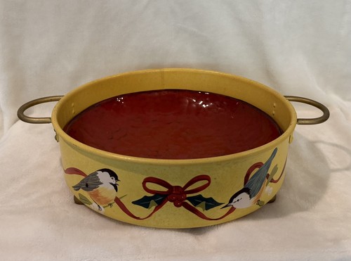 Lenox Winter Greetings Holiday Bird Casserole Dish & Holder