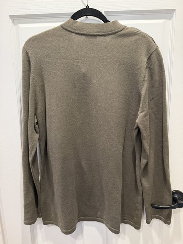 J. Jill Military Green Long-Sleeve Henley with Epaulets - photo 5