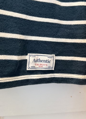 Talbots Women's Petite M Striped Knit Boat Neck Long Sleeve Cott - photo 3