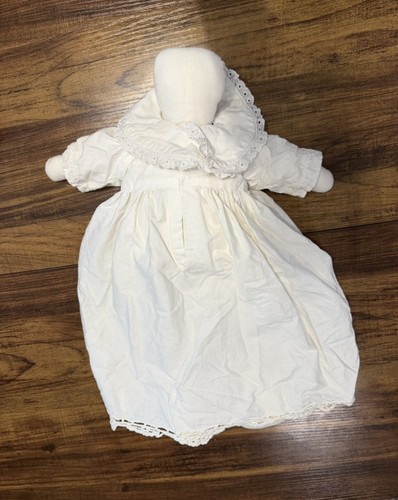 Old School 18" Rag Doll with Pillow Case Dress BLANK FACE Vintag - photo 2