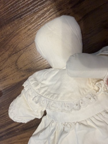 Old School 18" Rag Doll with Pillow Case Dress BLANK FACE Vintag - photo 4