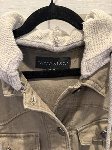Juniors Small Fall Jacket Army Green Utility Jacket - photo 4