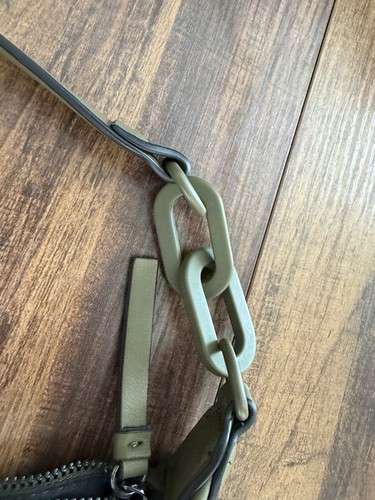 Leather handbag, Simply Vera by Vera Wang Hobo Bag in Olive Gree - photo 2
