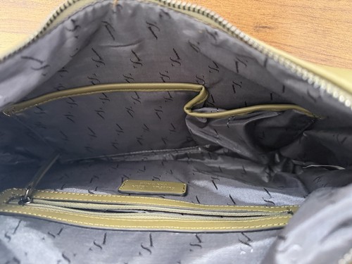 Leather handbag, Simply Vera by Vera Wang Hobo Bag in Olive Gree - photo 3