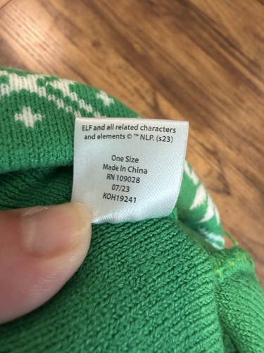 Buddy Elf Movie Green Pom Beanie Winter Christmas Knit Hat - photo 4