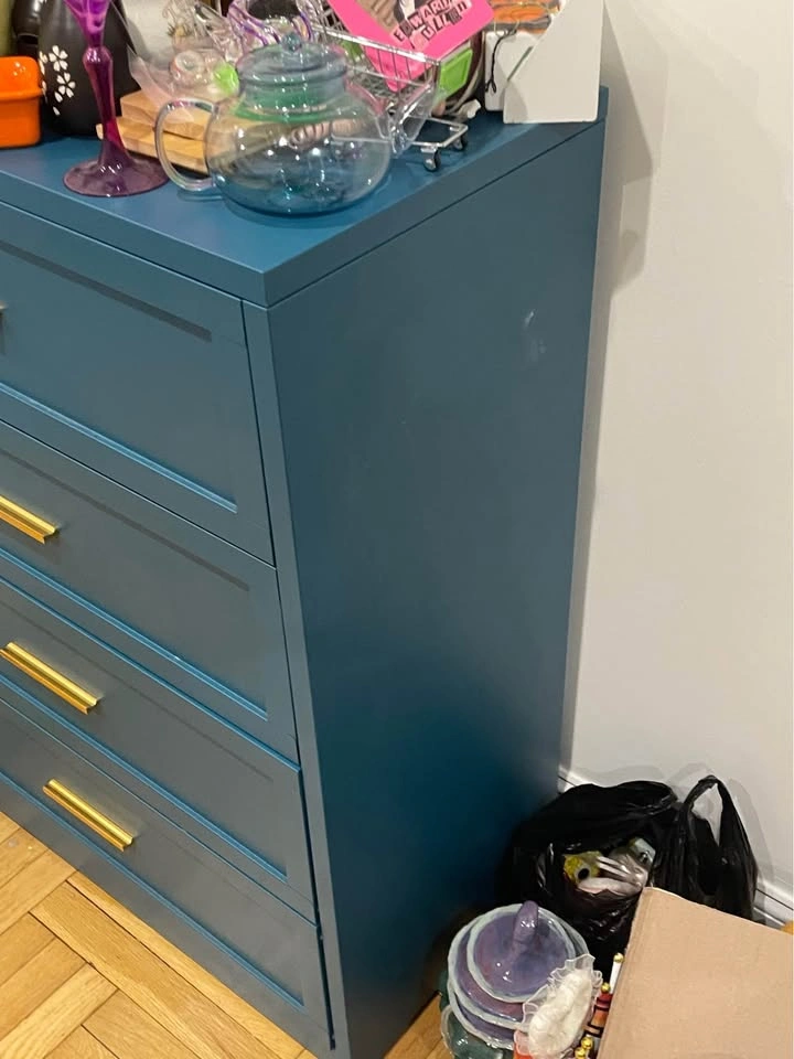 Blue Metal Dresser Storage Drawers - photo 3