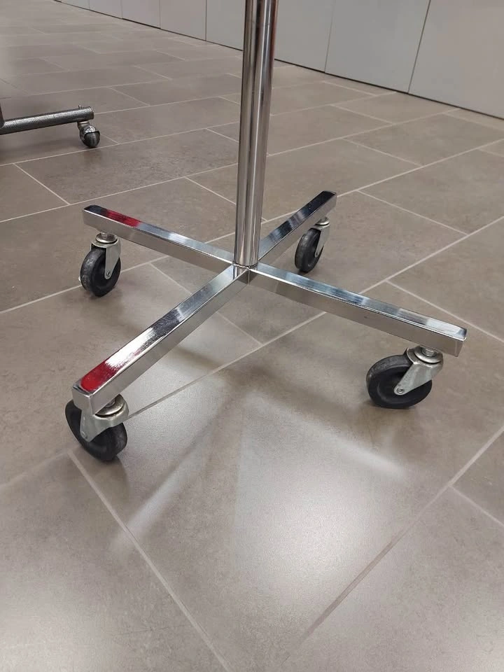 Chrome Spinning Retail Display Rack with Wheels - photo 2