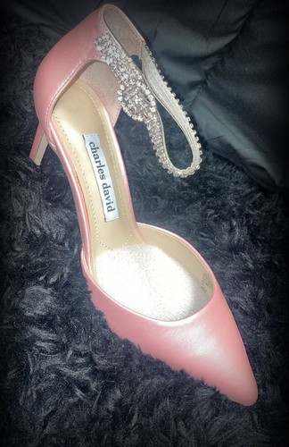 Charles David Women's Acker Embellished Pumps, Pink Satin - photo 4
