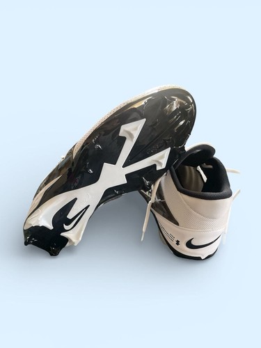 Nike Alpha Menace 4 Pro Football Cleats Size 18 White/Black - photo 5