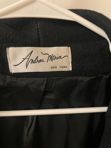 Vintage Andrea Marin New York Wool Blend Hooded Coat - photo 2