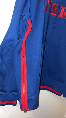 Nike NBA Philadelphia 76ers Dri-FIT Full-Zip Hoodie Royal Blue X - photo 4