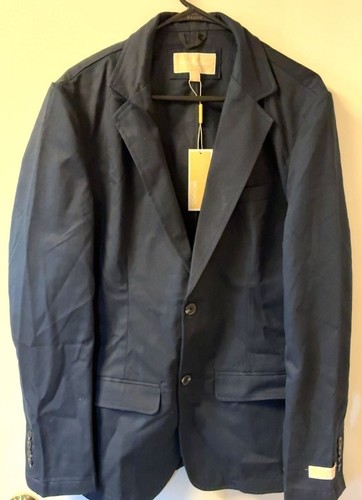 Michael Kors Men's Navy Blue Cotton Sport Coat Blazer Size 42R