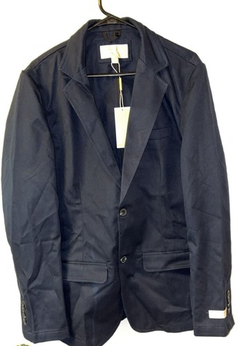Michael Kors Men's Navy Blue Cotton Sport Coat Blazer Size 42R - photo 2