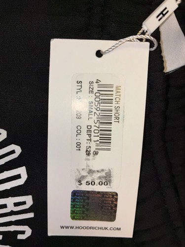Hoodrich Match Short Logo Print Black Sweat Shorts - photo 3