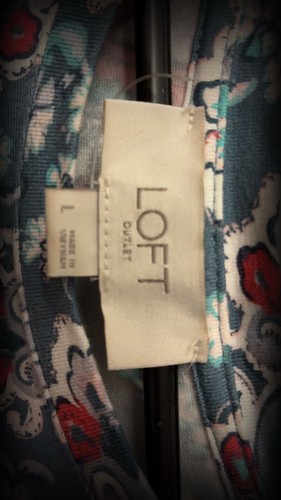 LOFT Outlet Sleeveless Medallion Print Shift Dress Size L - photo 3
