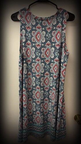 LOFT Outlet Sleeveless Medallion Print Shift Dress Size L - photo 4