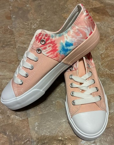 Unbranded ZY-K8601 Tie-Dye Canvas Low Top Sneakers