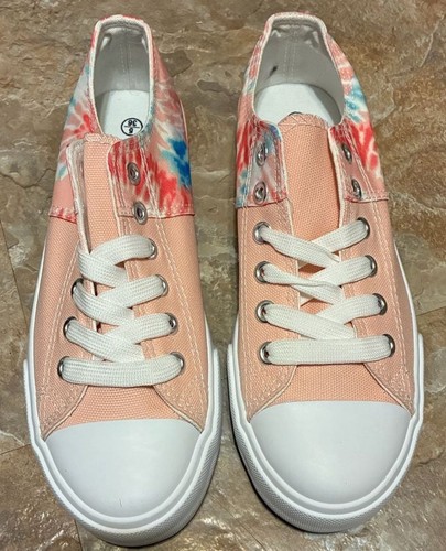 Unbranded ZY-K8601 Tie-Dye Canvas Low Top Sneakers - photo 2