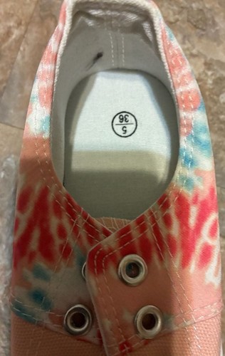 Unbranded ZY-K8601 Tie-Dye Canvas Low Top Sneakers - photo 5
