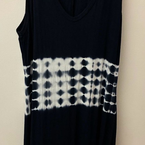 Karen Kane V-Neck Tie-Dye Sleeveless Maxi Dress, Size M