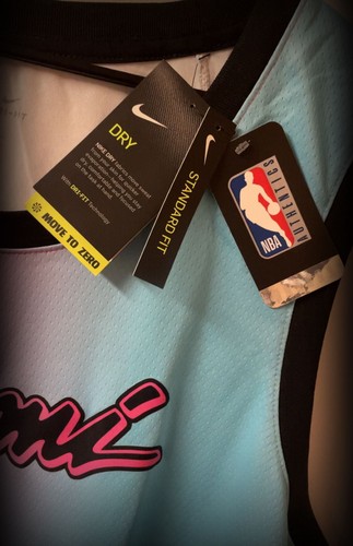 Nike Miami Heat Vice City Edition Swingman Jersey Pink Blue Grad - photo 3