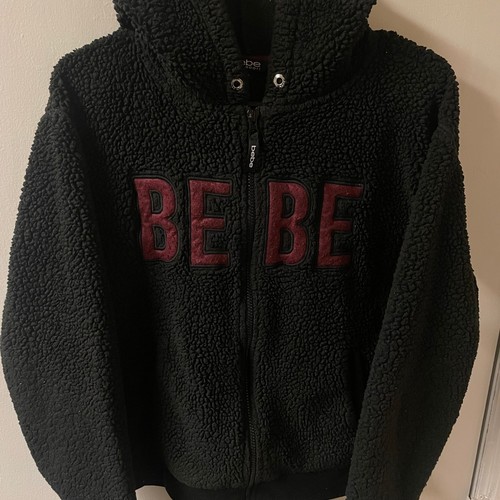 BEBE SPORT Faux Shearling Sherpa Full Zip Hoodie with Contrast L - photo 2