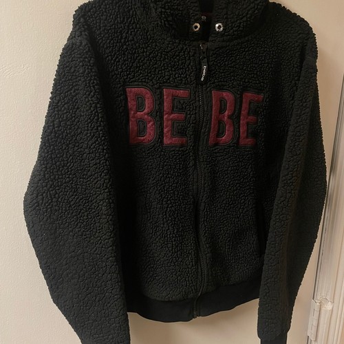 BEBE SPORT Faux Shearling Sherpa Full Zip Hoodie with Contrast L - photo 3