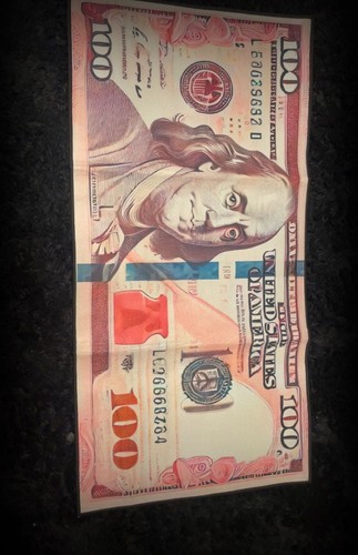 Pink One Hundred Dollar Bill Rug