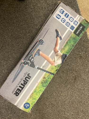 Jetson Kids Kick Scooter LED Lights Folding Beginner Black - photo 2