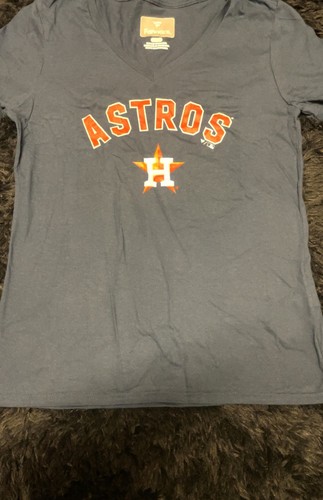 Houston Astros Women's Team Lockup V-Neck T-Shirt