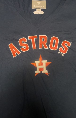 Houston Astros Women's Team Lockup V-Neck T-Shirt - photo 2