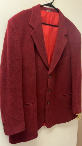 Torriani Men's Burgundy Wool 3-Button Blazer Sport Coat - photo 2