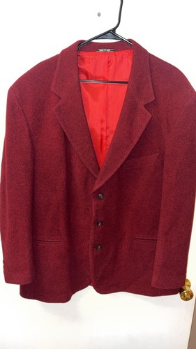 Torriani Men's Burgundy Wool 3-Button Blazer Sport Coat - photo 3