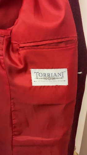 Torriani Men's Burgundy Wool 3-Button Blazer Sport Coat - photo 5
