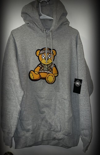Rich Cycle Grey Teddy Bear Hoodie - photo 2