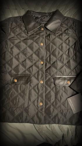 Marc New York Quilted Jacket with Faux Leather Details - photo 2