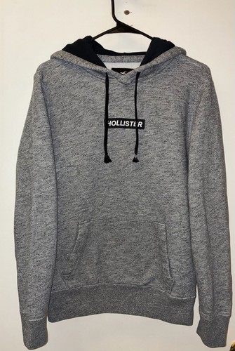 Hollister Grey Heathered Logo Box Pullover Hoodie - photo 2