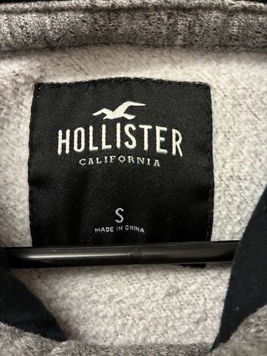Hollister Grey Heathered Logo Box Pullover Hoodie - photo 4