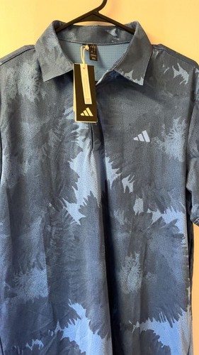 Adidas Arnold Palmer Invitational Flower Mesh Golf Polo Shirt - photo 2