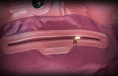 Badgley Mischka Wine Vegan Leather Bag NWT - photo 5