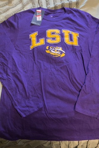 Fanatics LSU Tigers Arched Logo Long Sleeve T-Shirt - Purple