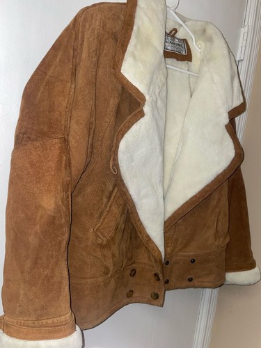 Vintage Karizma Genuine Suede Bomber Jacket with Faux Fur - photo 2