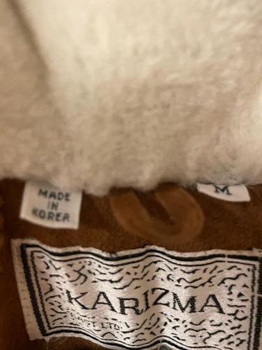 Vintage Karizma Genuine Suede Bomber Jacket with Faux Fur - photo 4