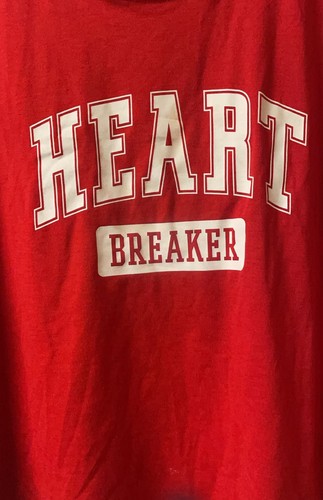 Red "Heart Breaker" Short Sleeve Graphic T-Shirt - photo 2