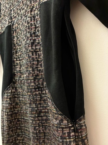 Rachel Rachel Roy Multi-Color Tweed Colorblock Sheath Dress Size - photo 3