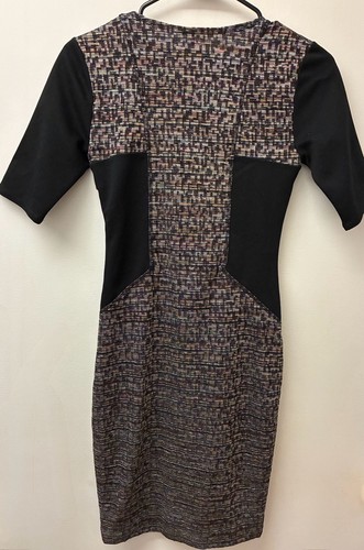 Rachel Rachel Roy Multi-Color Tweed Colorblock Sheath Dress Size - photo 5