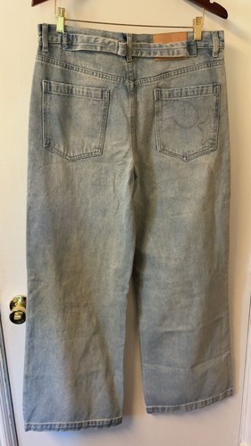CEEC Light Wash Distressed Wide Leg Jeans - photo 5