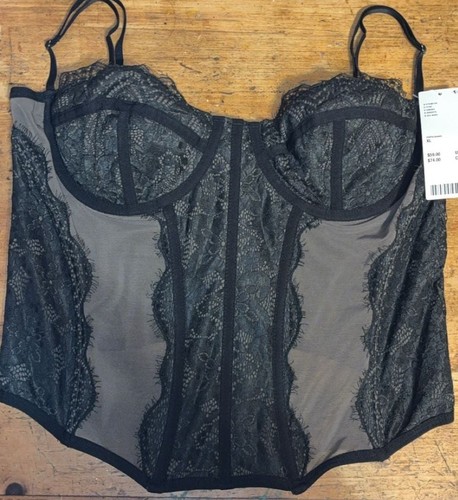 Urban Outfitters Out From Under Modern Love Black Lace Corset - photo 2