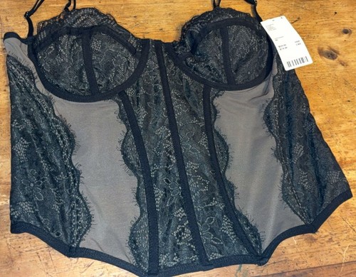 Urban Outfitters Out From Under Modern Love Black Lace Corset - photo 3