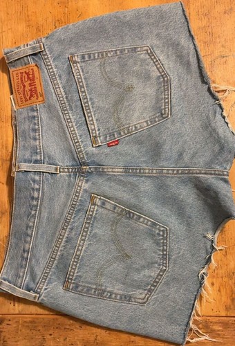 Levi's 501 Original Distressed High Rise Button-Fly Shorts - photo 3
